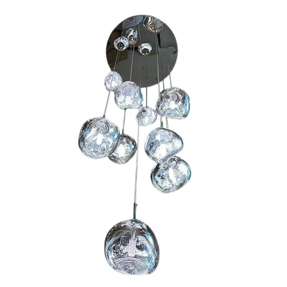Multi-combination Pendant Lights Nordic Lava Lamp Villa Living Room Duplex Staircase Chandelier