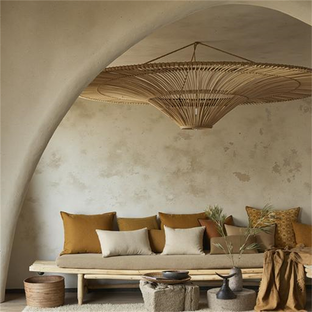 Large Modern Rattan Pendant Light Ceiling Lampshade 80CM