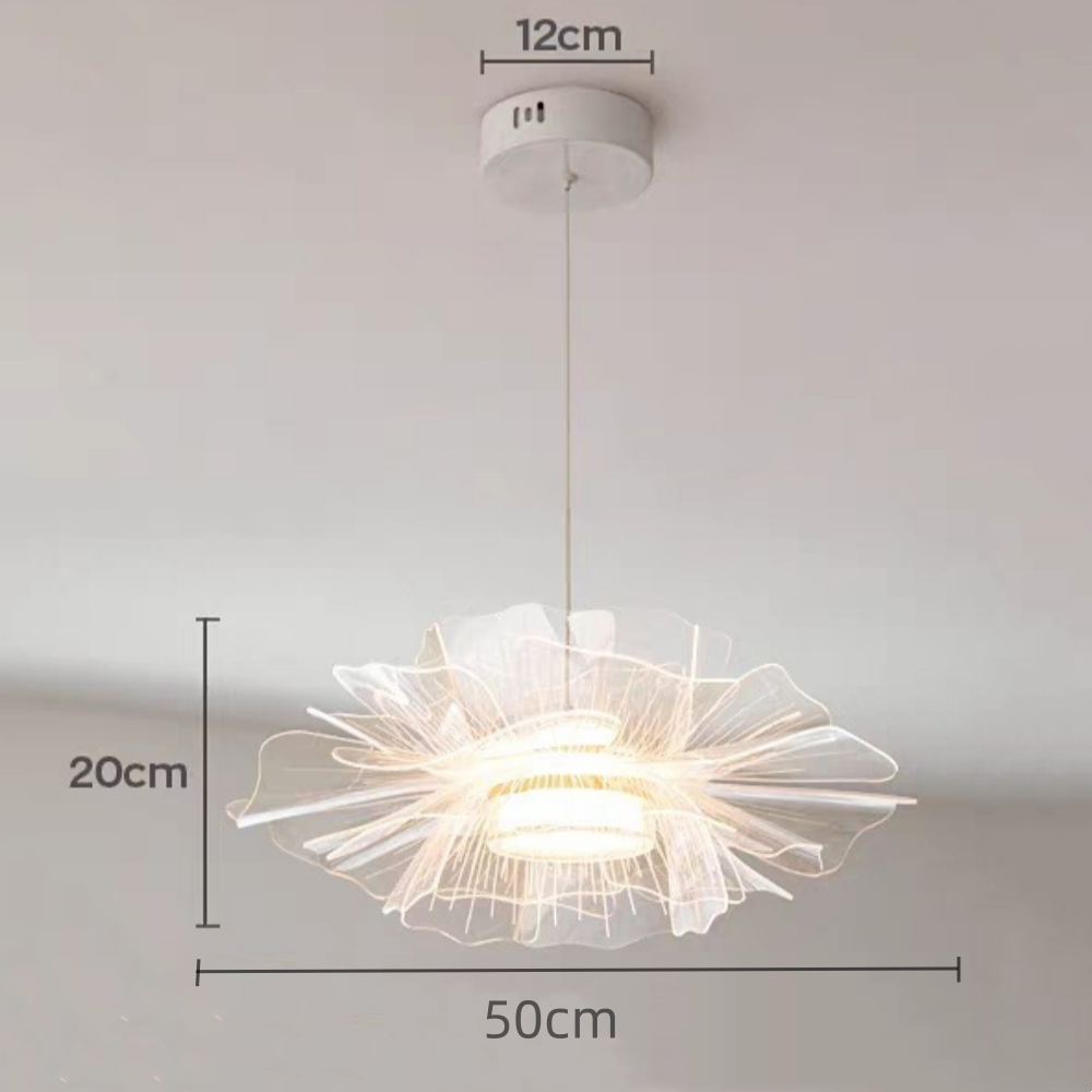 French Pendant Lights Multi-Layer Petal-Shaped Dining Room Bedroom Chandelier