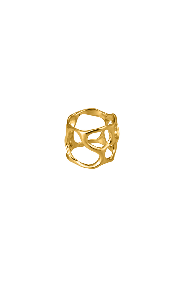Texture Collection Silver Hollow Ring