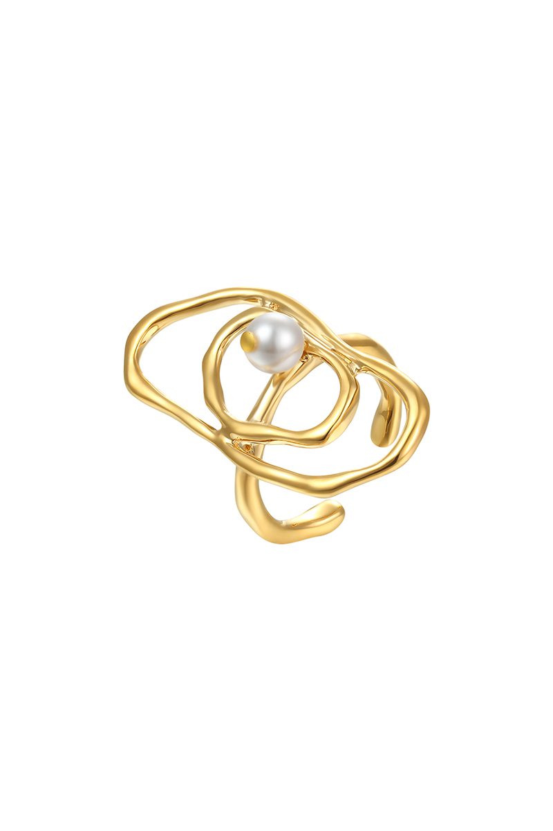 Growth Ring Collection Dual Ring Open Ring