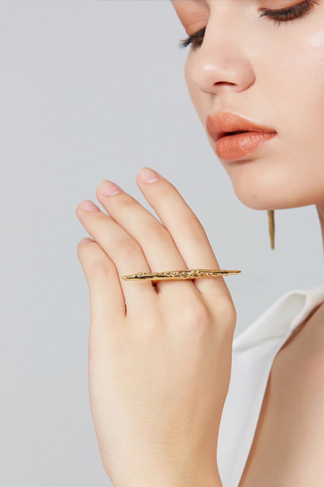 Branches Collection Free Size Open Ring