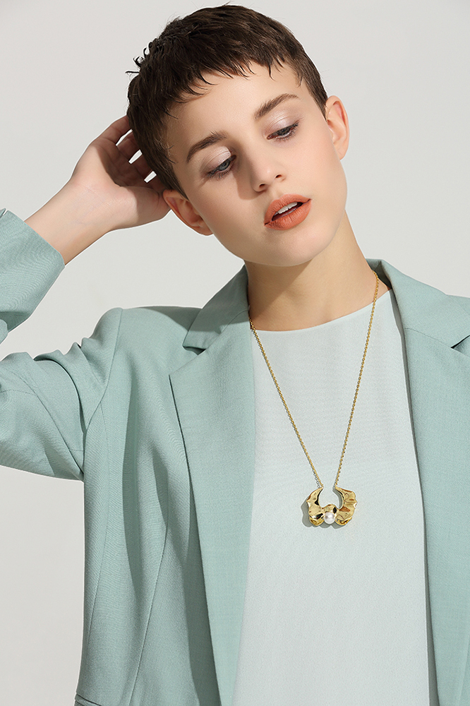 Calyx Collection Flower Design Necklace