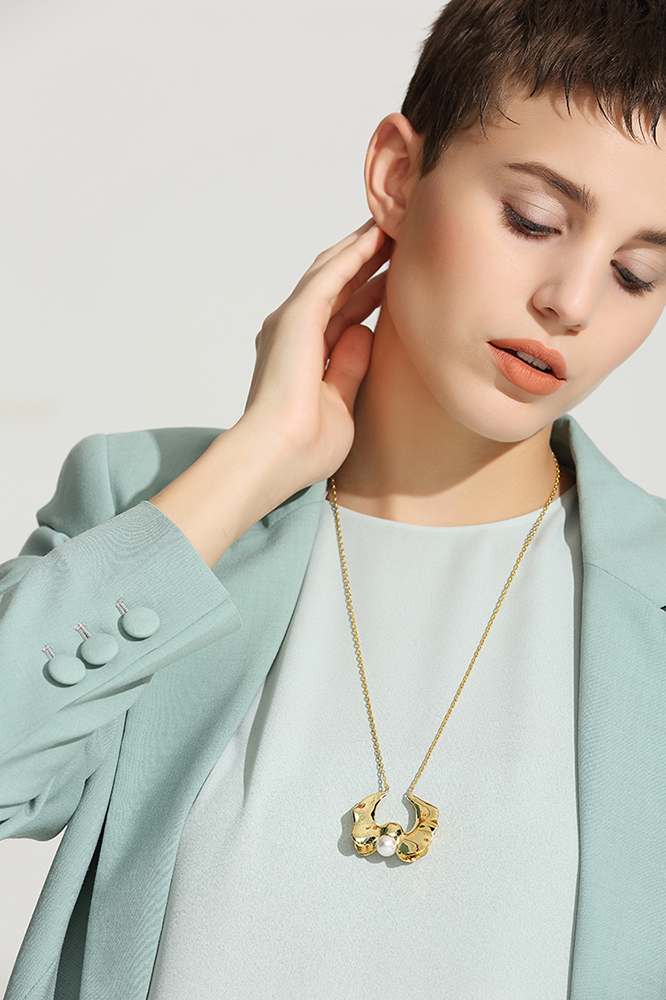 Calyx Collection Flower Design Necklace