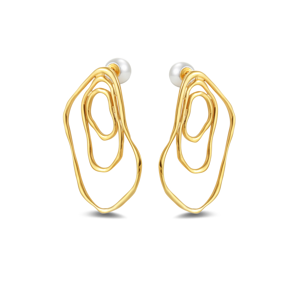 Growth Ring Collection Tricyclic Ring Earrings