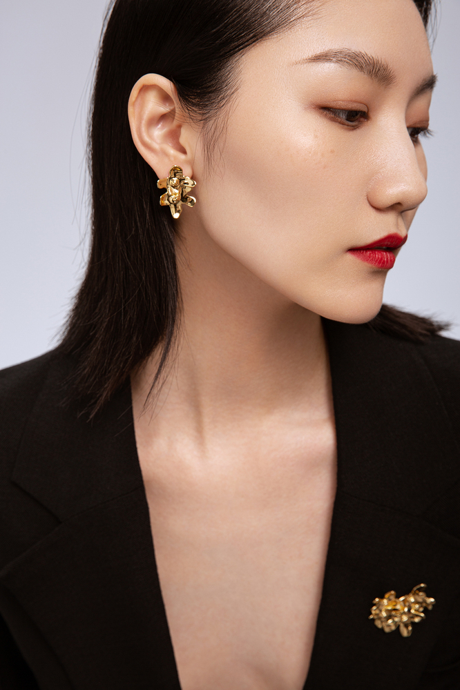 Hydrangea Collection Bifloral Small Earrings