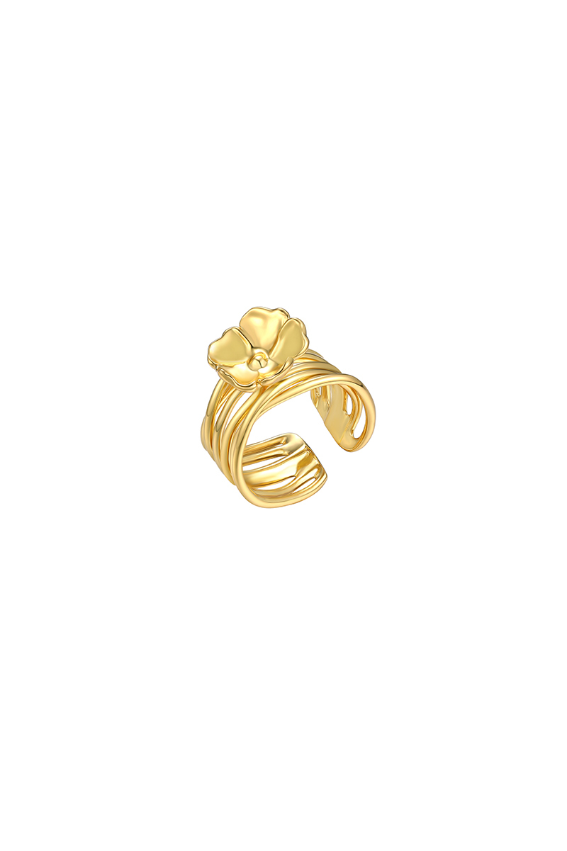 Wild Rose Collection Single Flower Open Ring