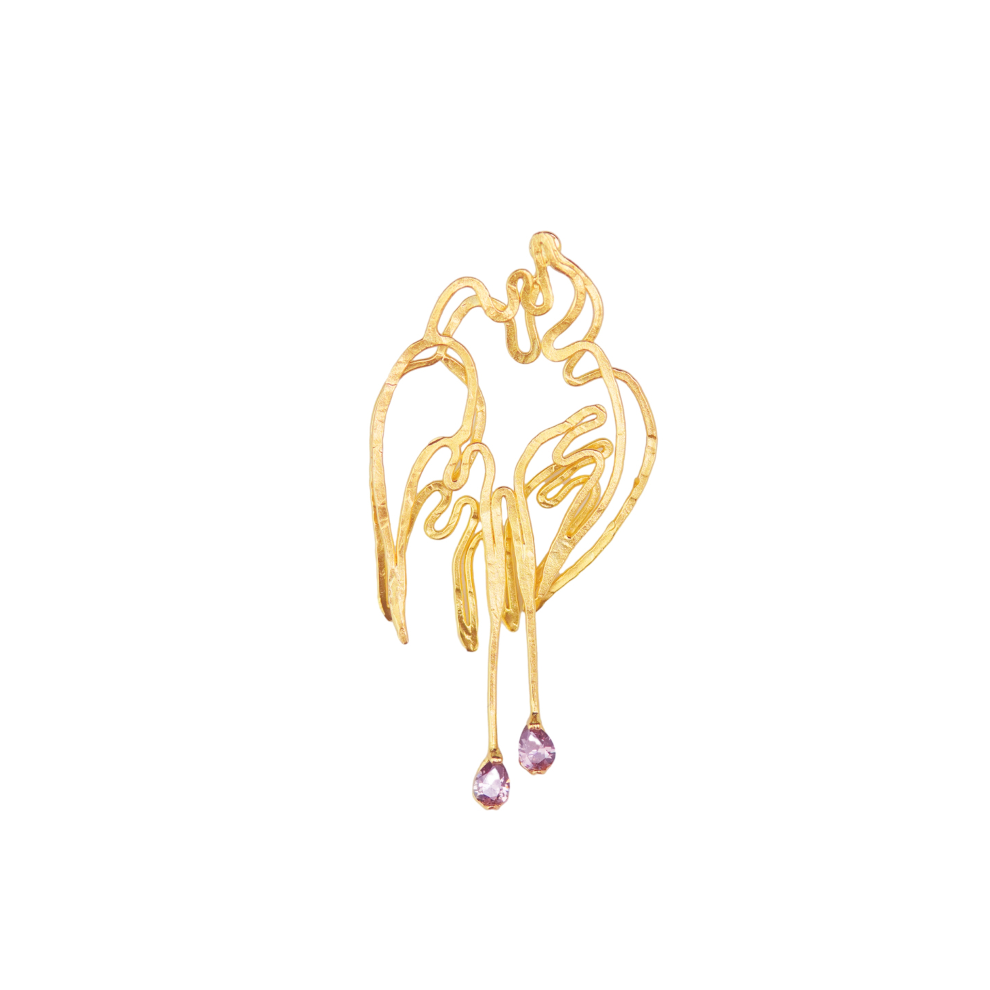Double Swallow Single Earring