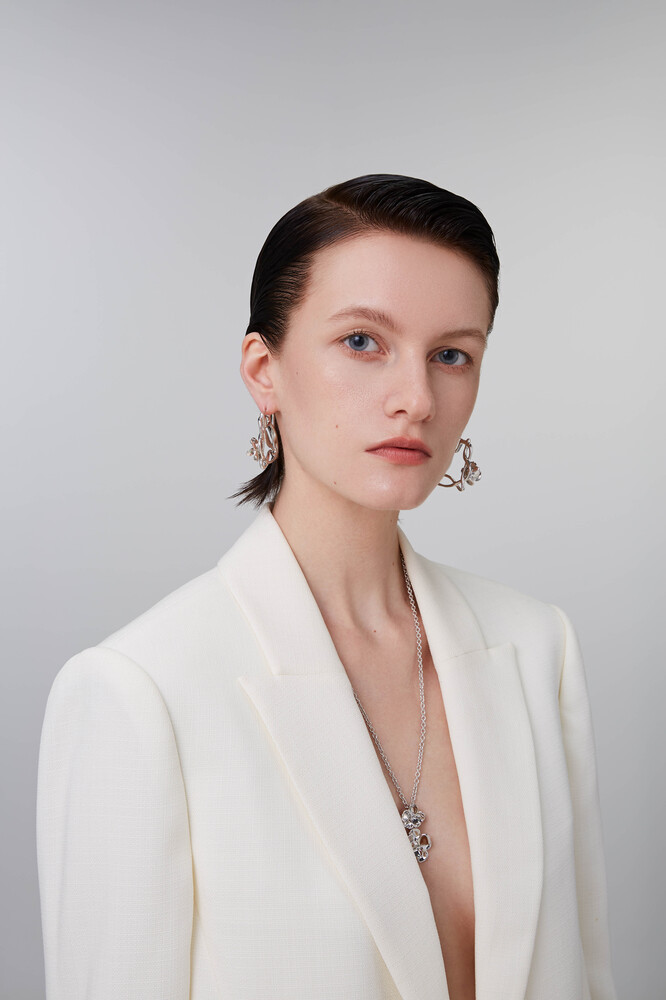 Camellia Collection Branches And Leaves Earrings
