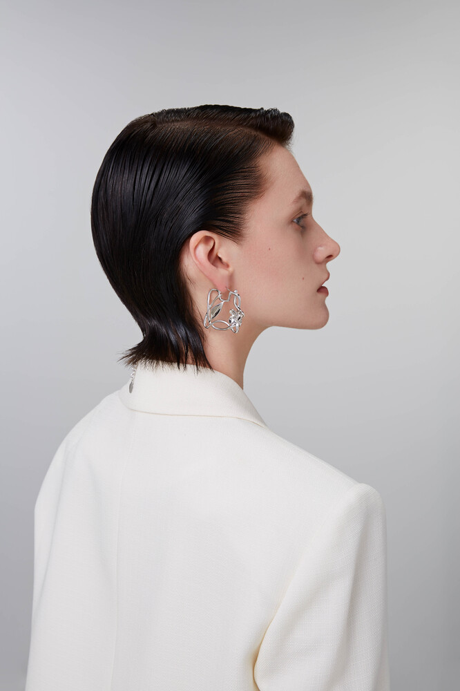 Camellia Collection Branches And Leaves Earrings