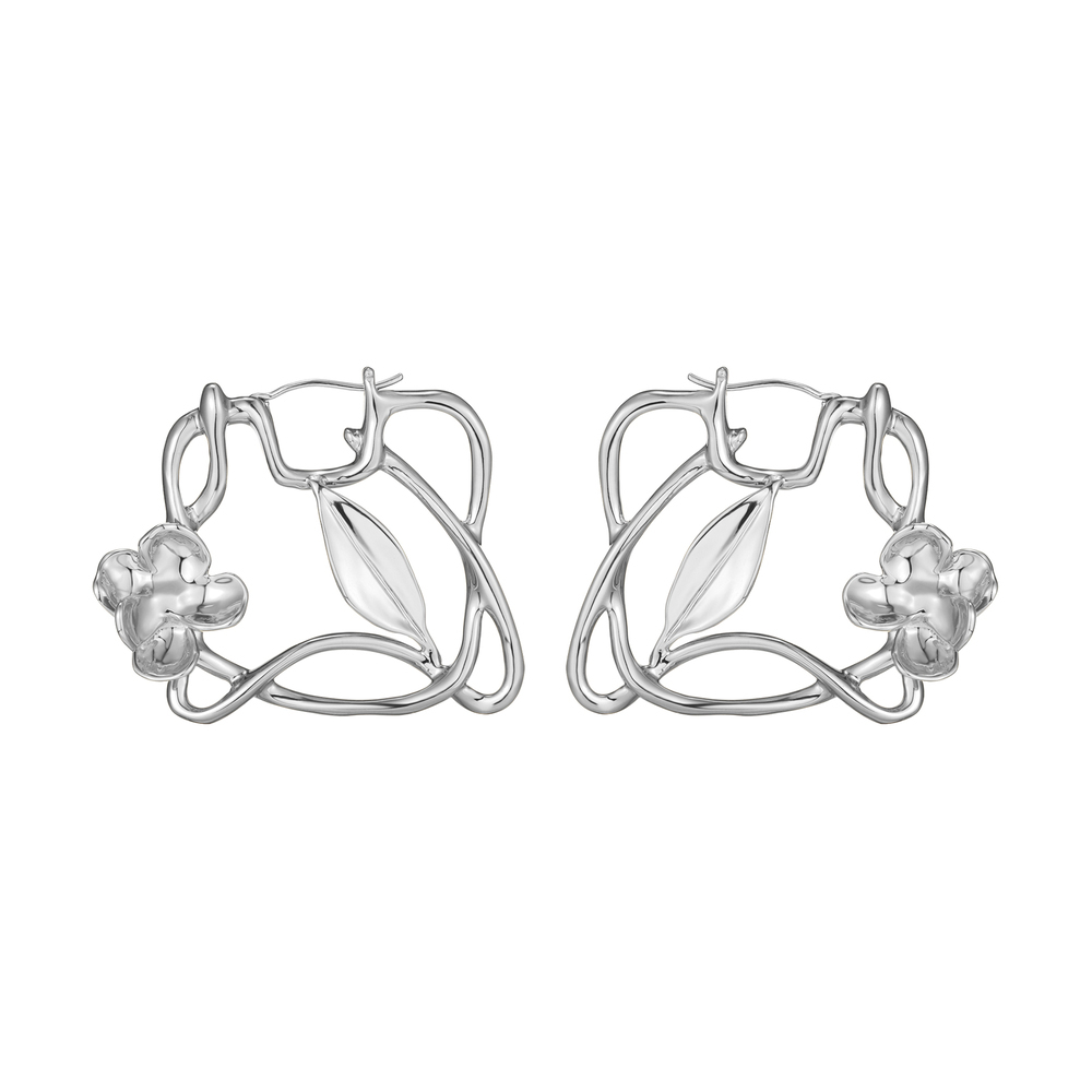 Camellia Collection Branches And Leaves Earrings