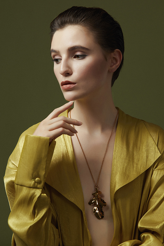 Fig Collection Leaf Shape Necklace