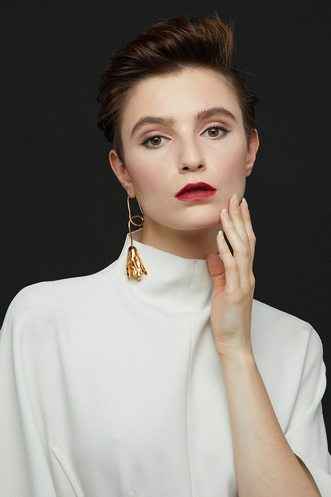 Tulip Collection Single Flower Earrings
