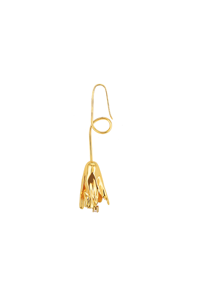 Tulip Collection Single Flower Earrings
