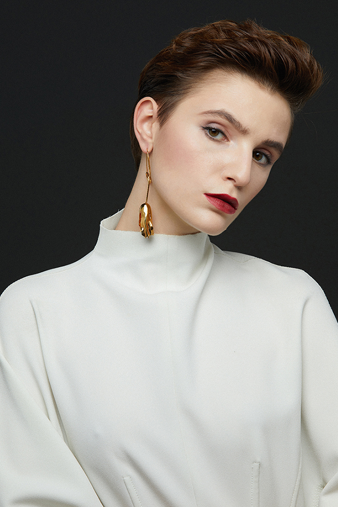 Tulip Collection Single Flower Earrings