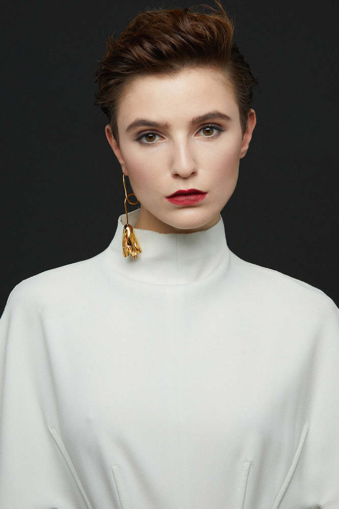 Tulip Collection Single Flower Earrings