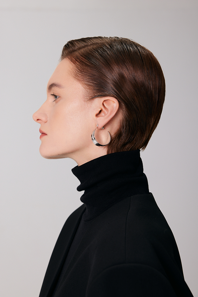 Peach Blooming Collection Peach Leaf Earrings