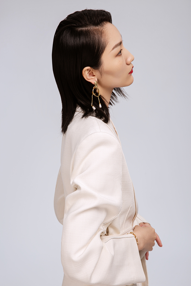 Cosmos Collection With Branches Hyperbolic Earrings