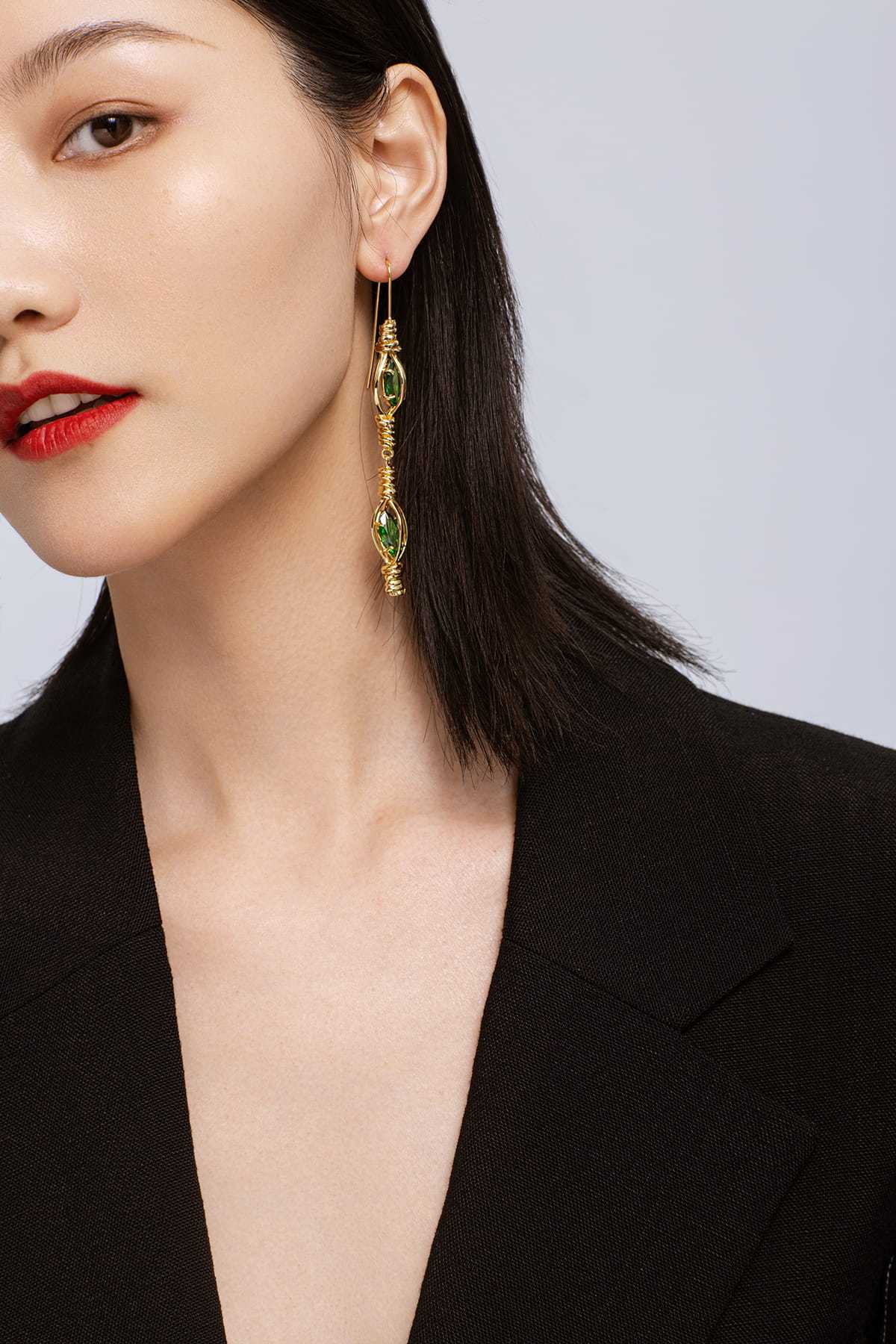 Bamboo Collection Woven Bamboo Earrings