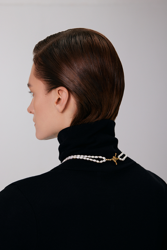 Wild Rose Collection Multi-string Flower Choker With Pearls