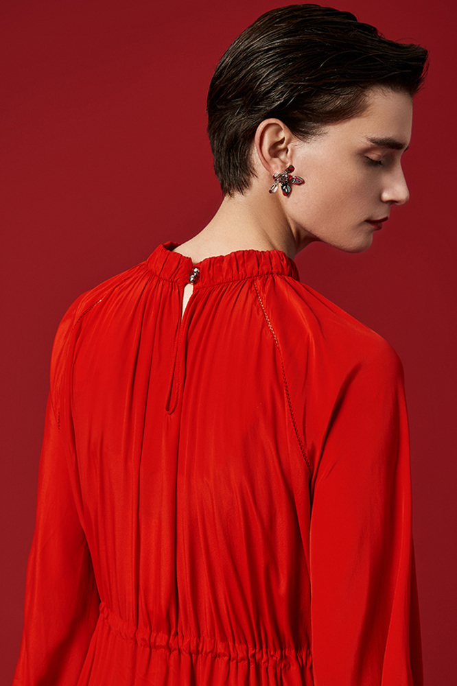 Five Petals Connect With Thorn Detachable Silver Earrings