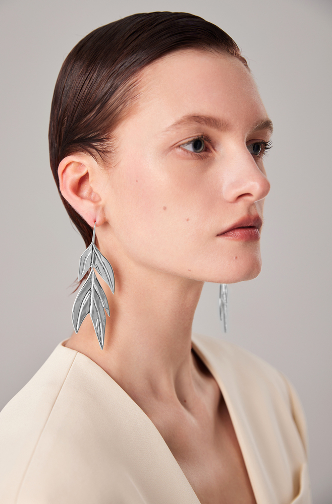 Palms Collection Leaf Shape Earrings