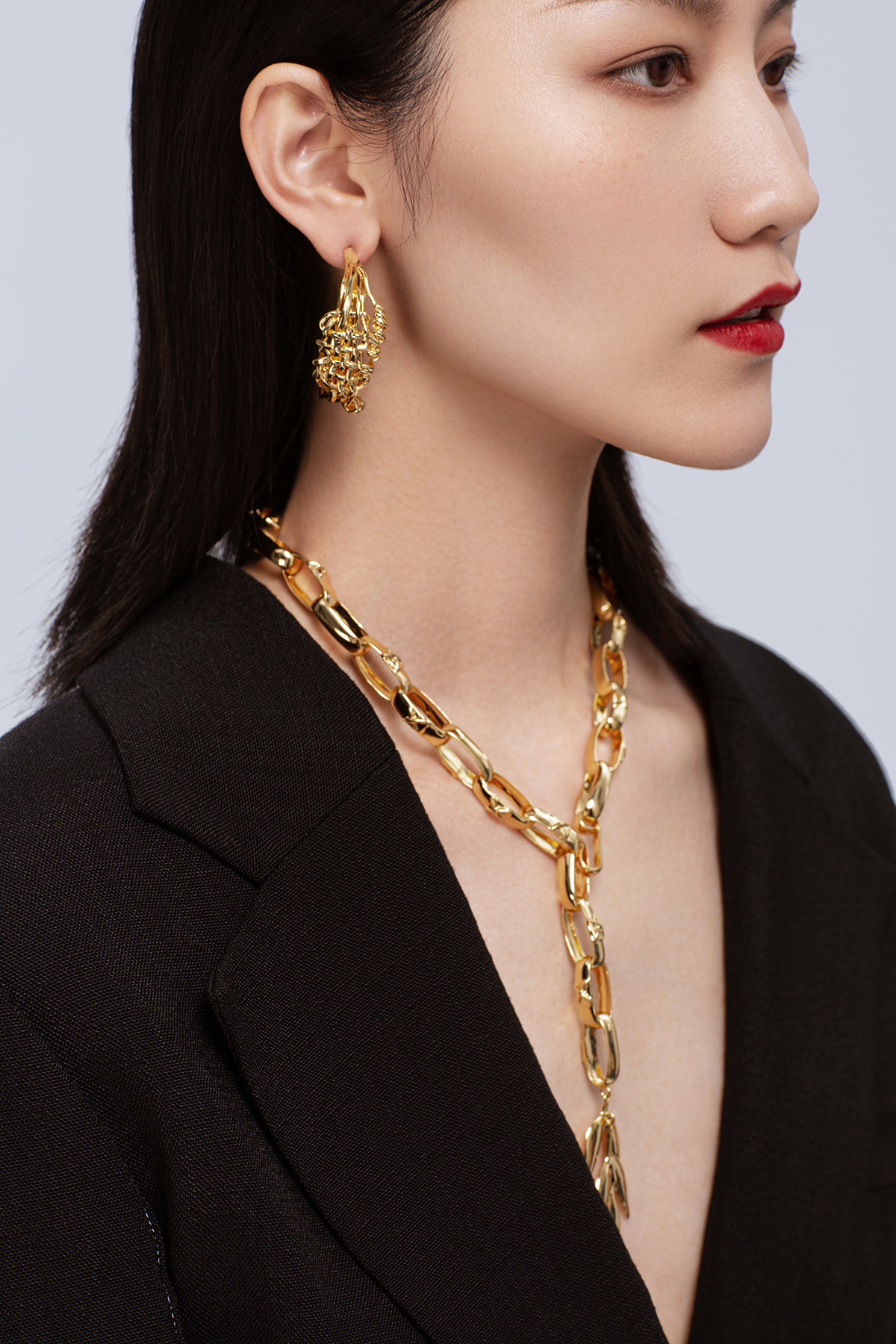 Bamboo Collection Woven Bamboo Necklace