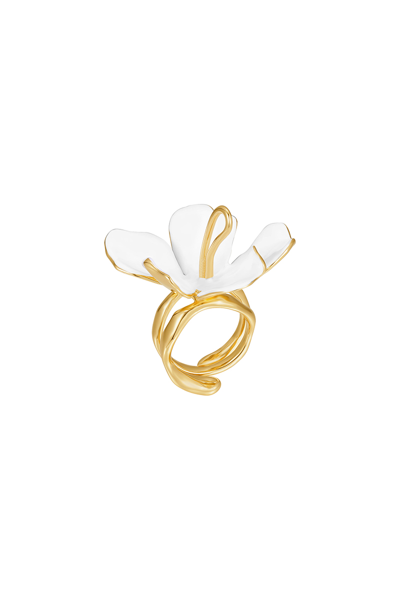 Peach Blooming Collection Flower Ring Size 14
