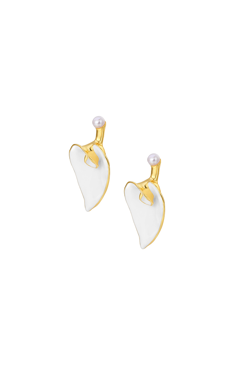 Calla Lily Collection Small Flower Earrings