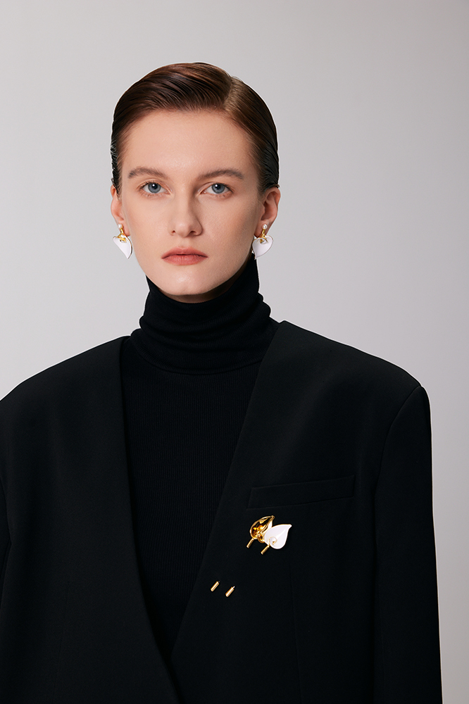 Calla Lily Collection Small Flower Earrings