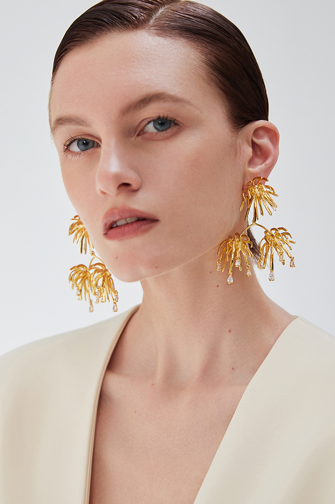 Palms Collection Radial Tassel Earrings