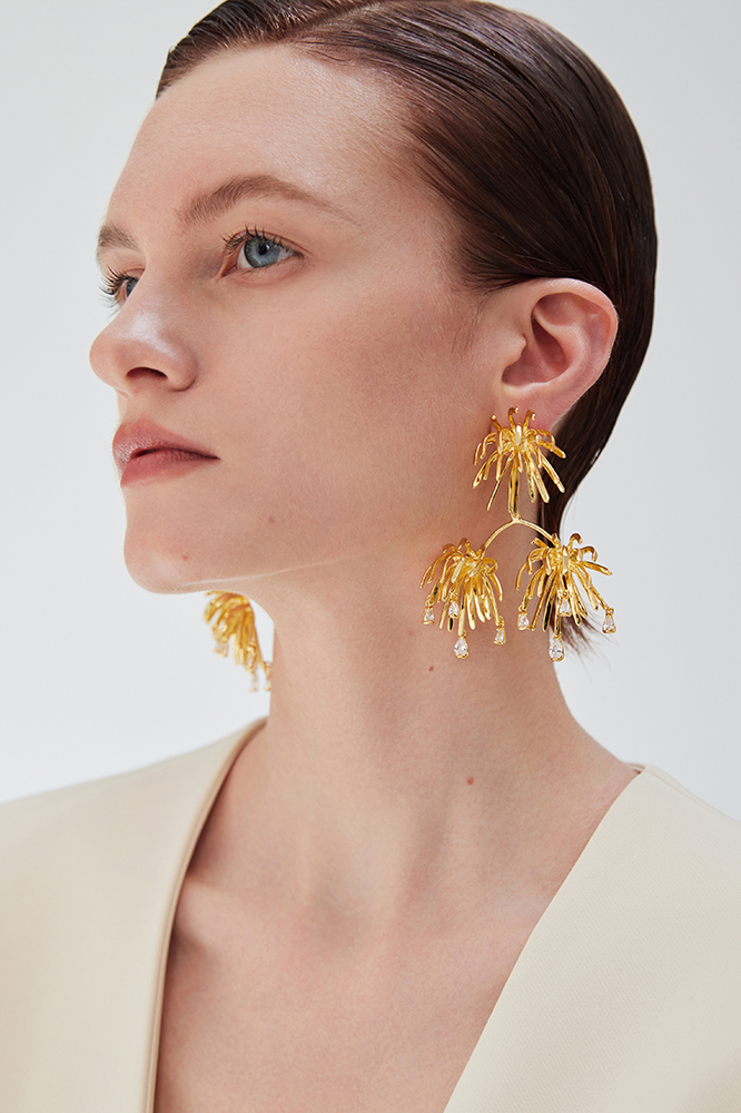 Palms Collection Radial Tassel Earrings