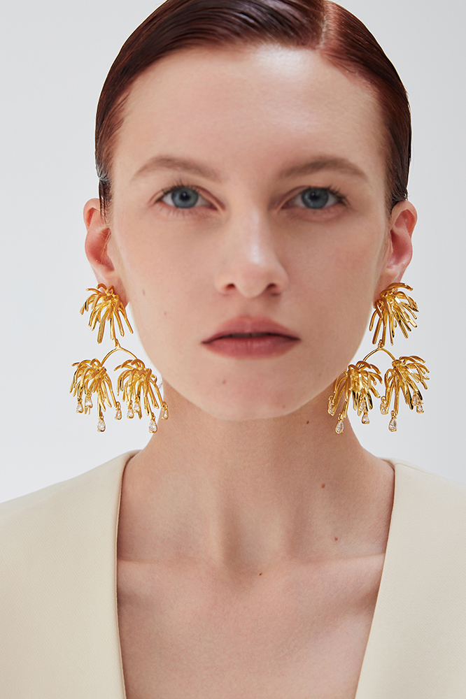 Palms Collection Radial Tassel Earrings