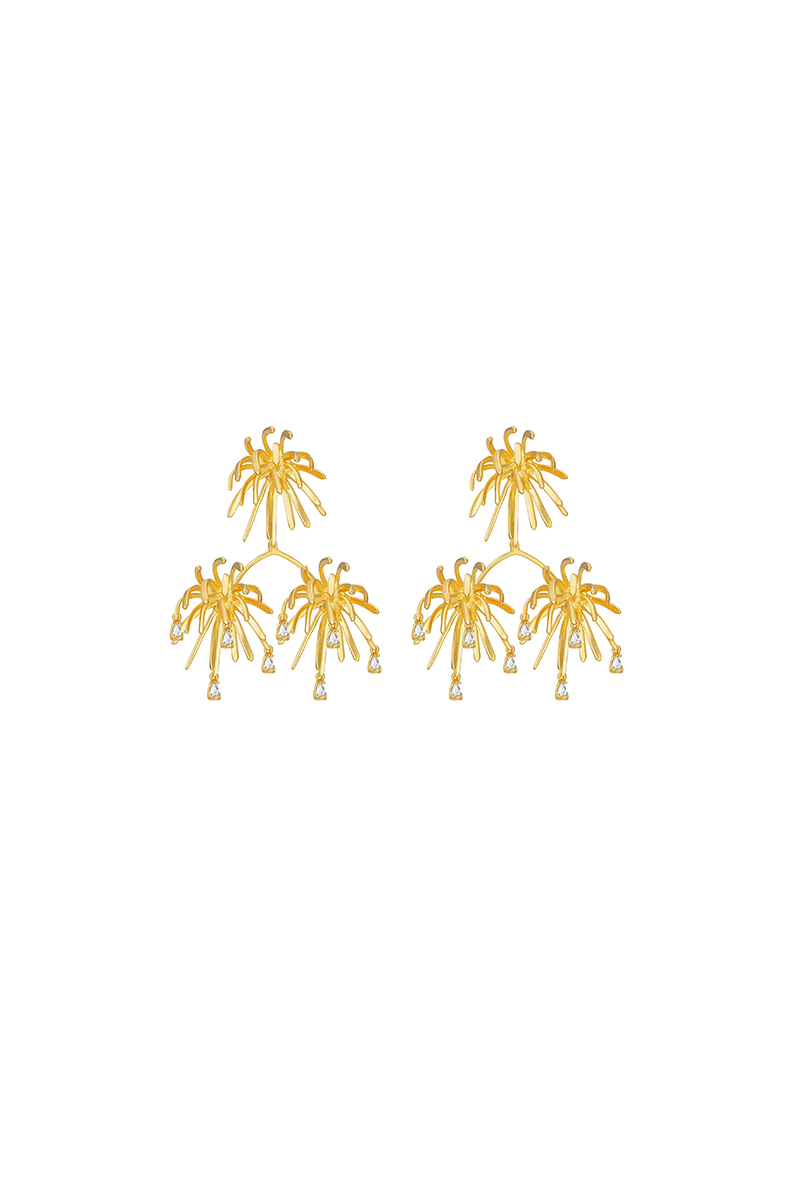 Palms Collection Radial Tassel Earrings