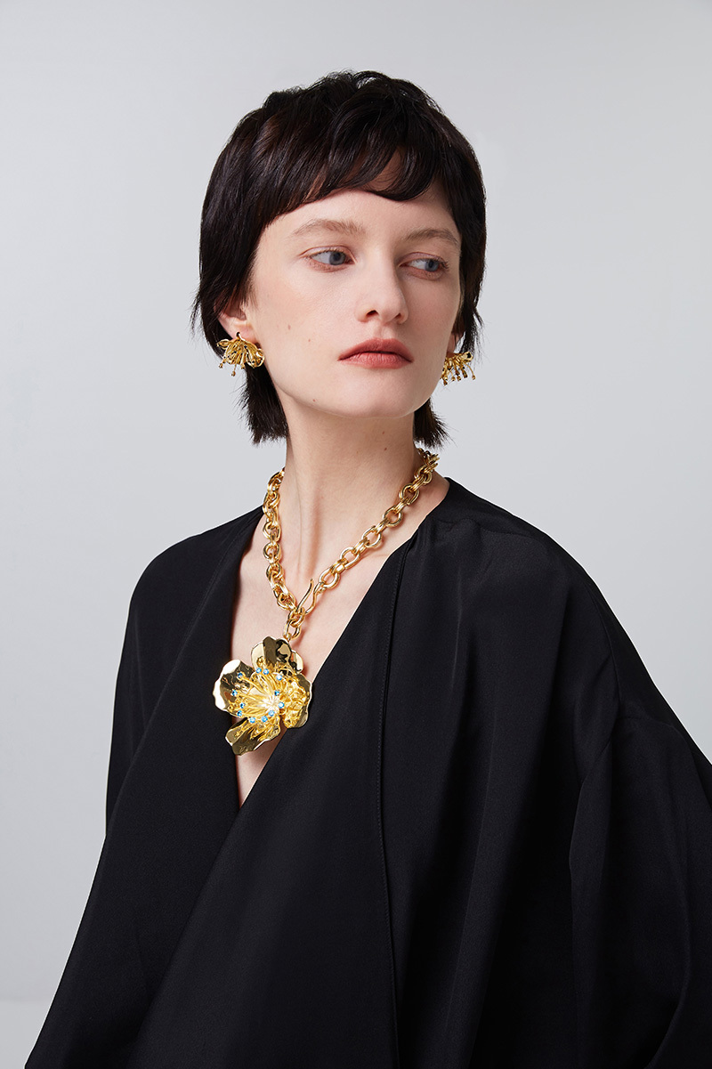 Meconopsis Collection Large Flower Detachable Necklace