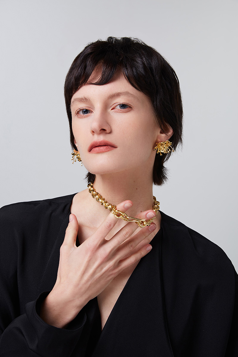 Meconopsis Collection Large Flower Detachable Necklace