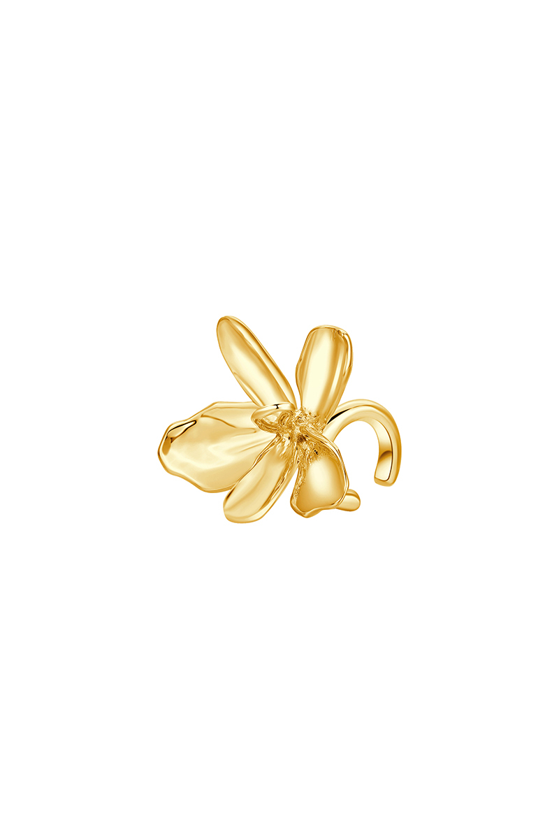 Peach Blooming Collection Flower Ear Cuff