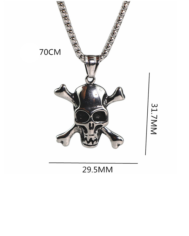 Terminator Skullheadtitanium Steel Pendant Necklace