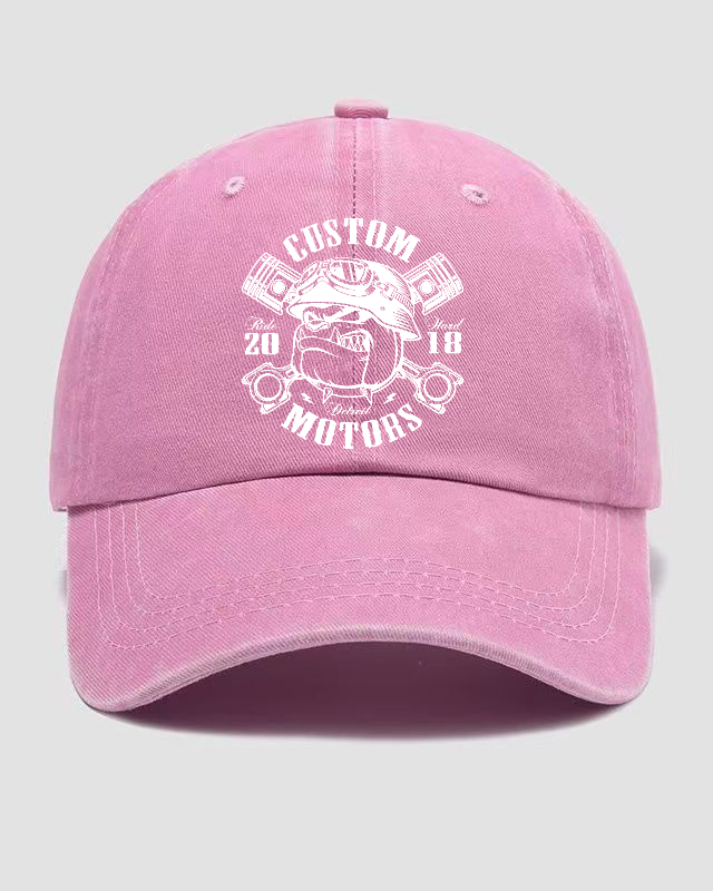 Custom Motors Washed Cap