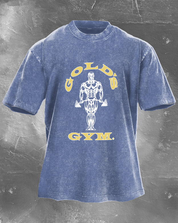 Strong Man Gym Men's washed T-shirt