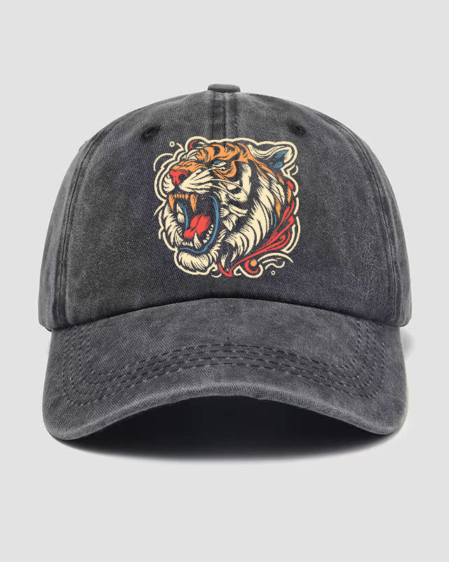 Tiger Washed  Cap