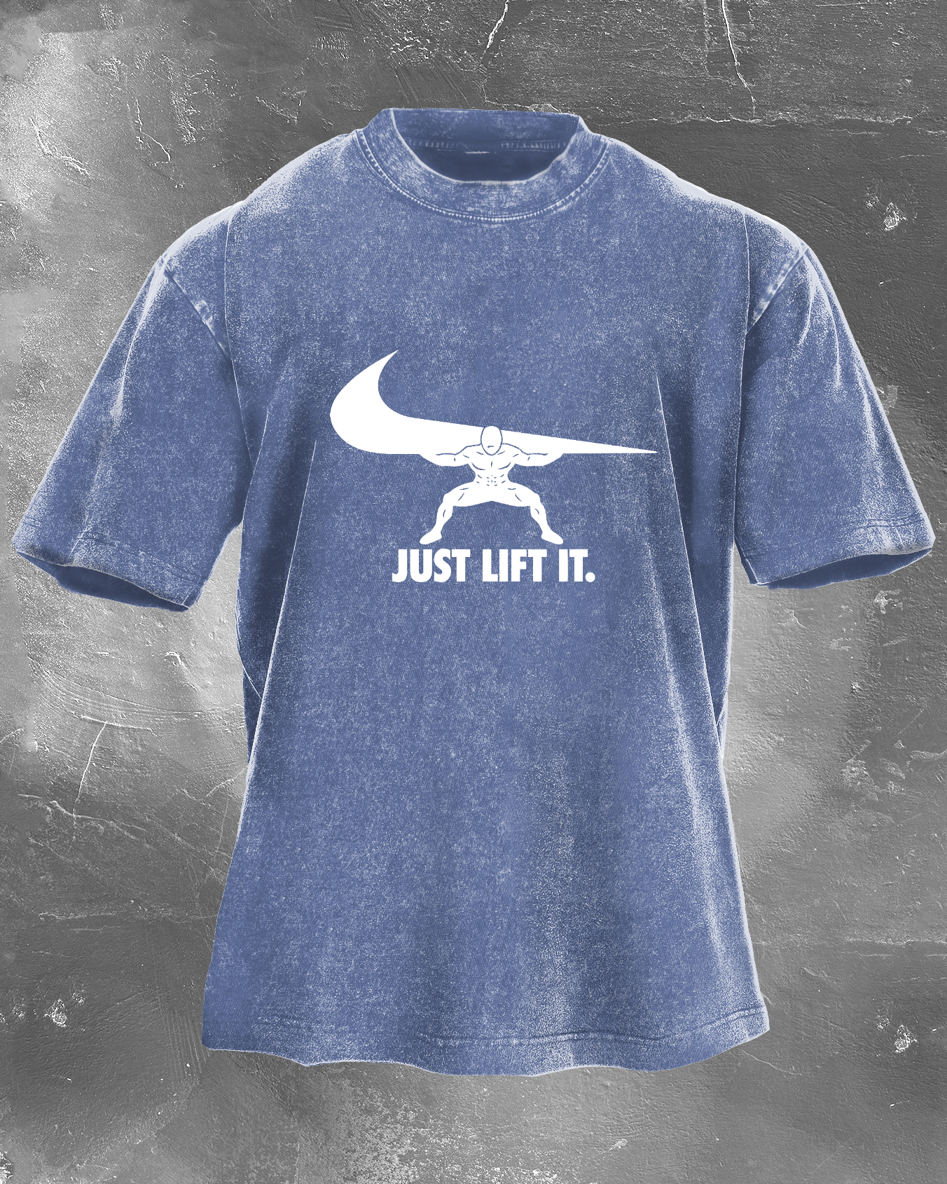 Just Lift It Men's washed T-shirt