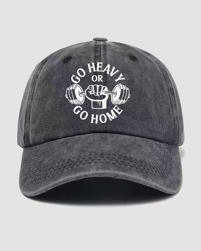 GO HEAVY GO HOME Washed Cap