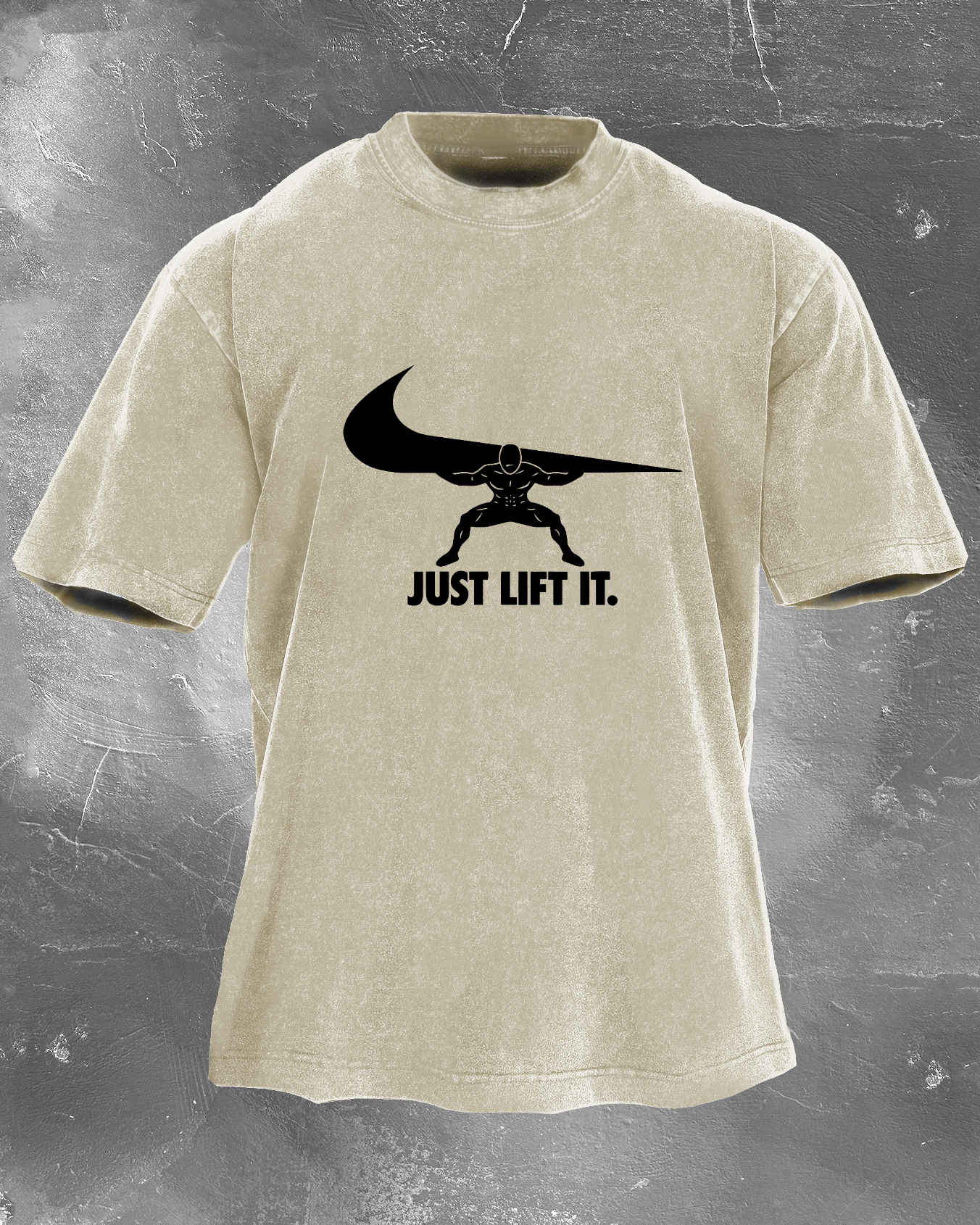 Just Lift It Men's washed T-shirt