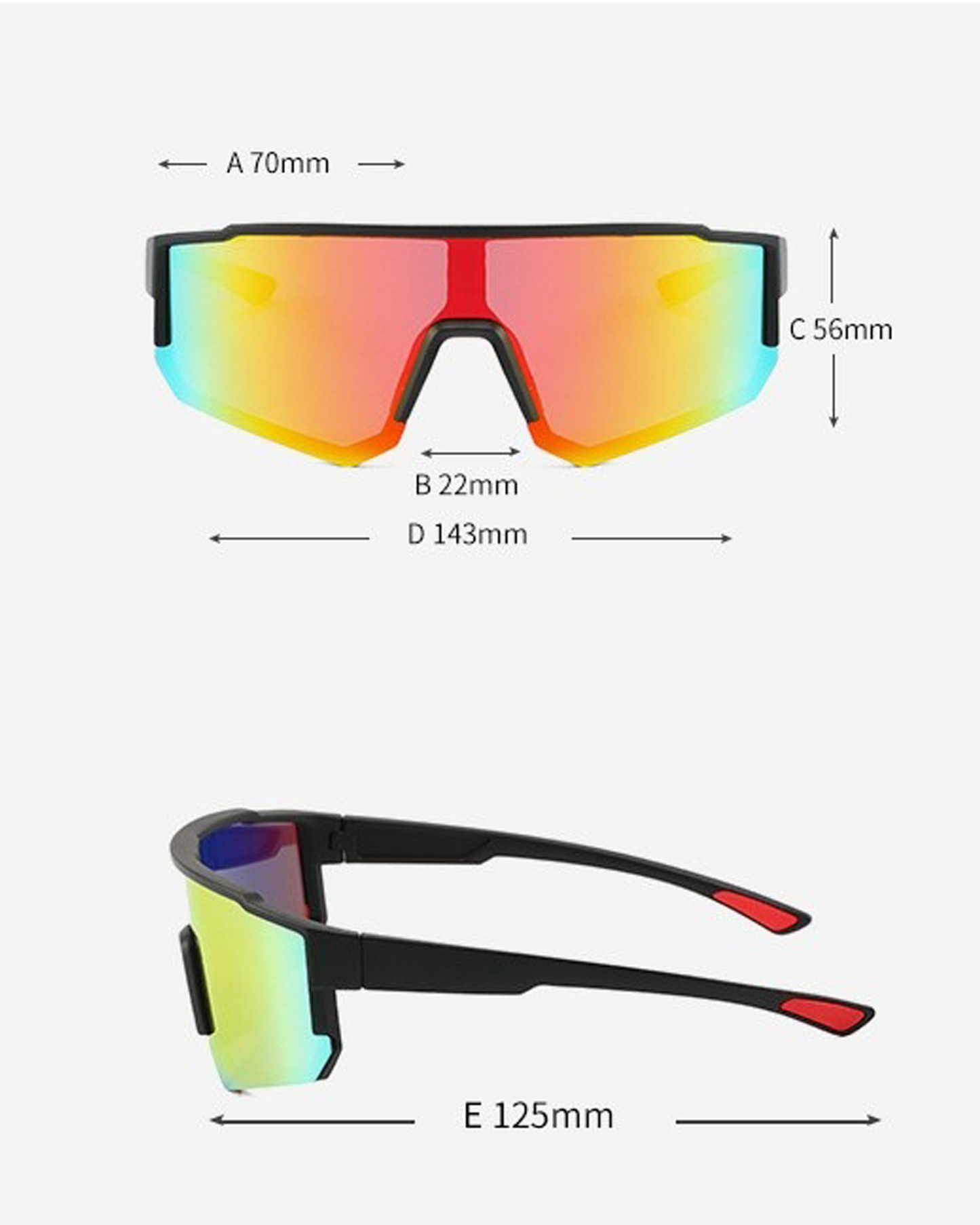 Anti-ultraviolet sports goggles