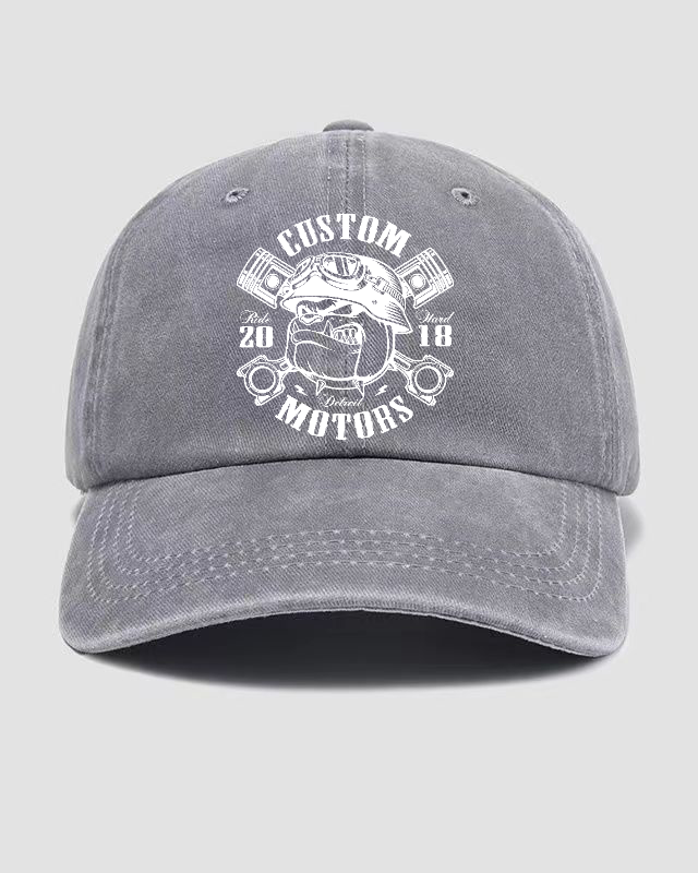 Custom Motors Washed Cap