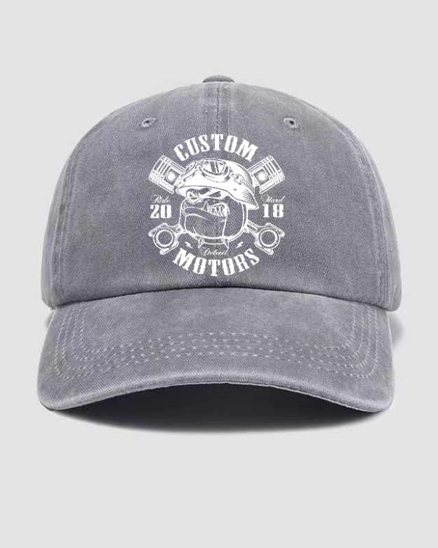 Custom Motors Washed Cap