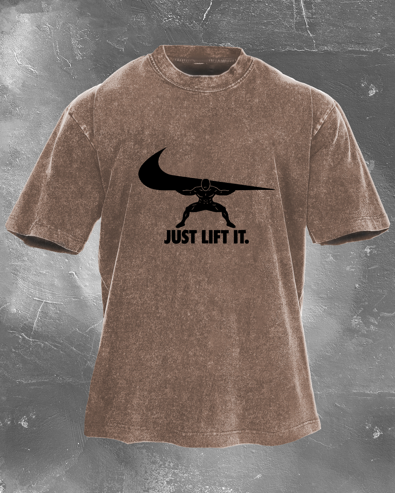 Just Lift It Men's washed T-shirt