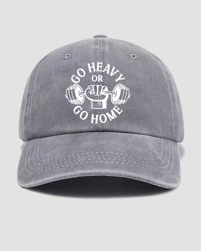 GO HEAVY GO HOME Washed Cap