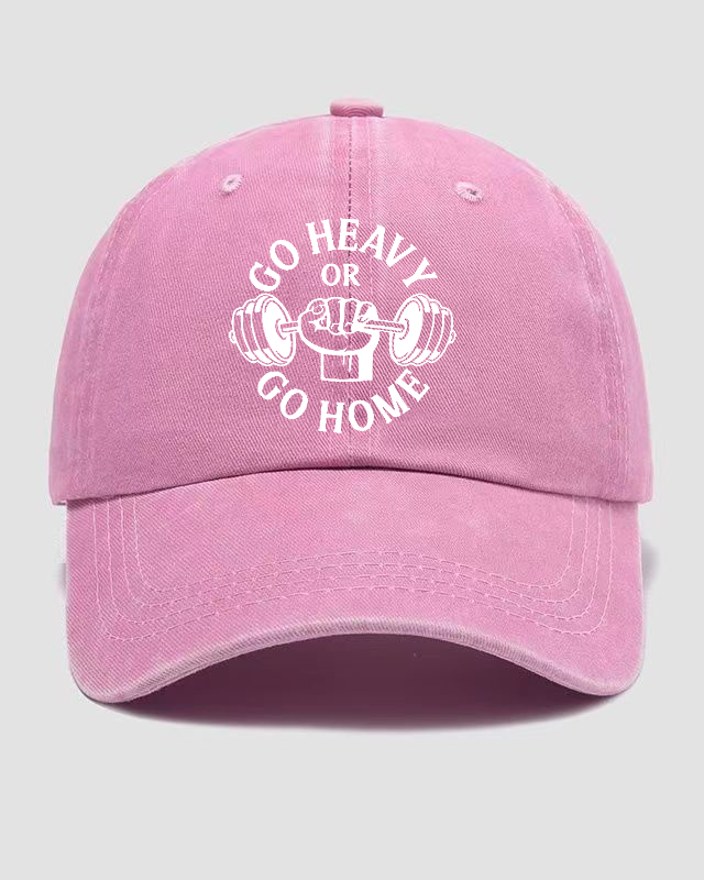 GO HEAVY GO HOME Washed Cap